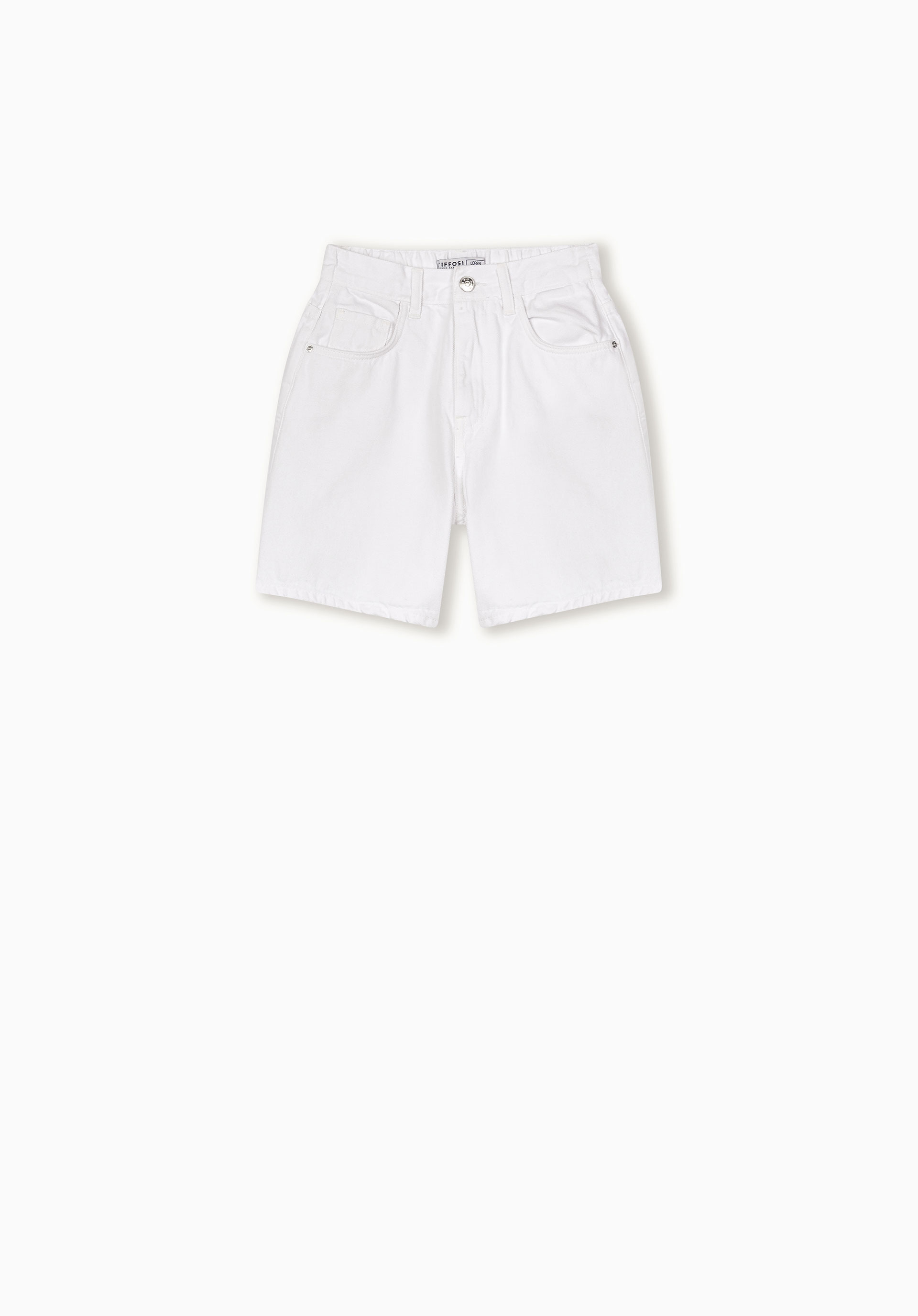 Shorts Mom Fit de Cintura Alta