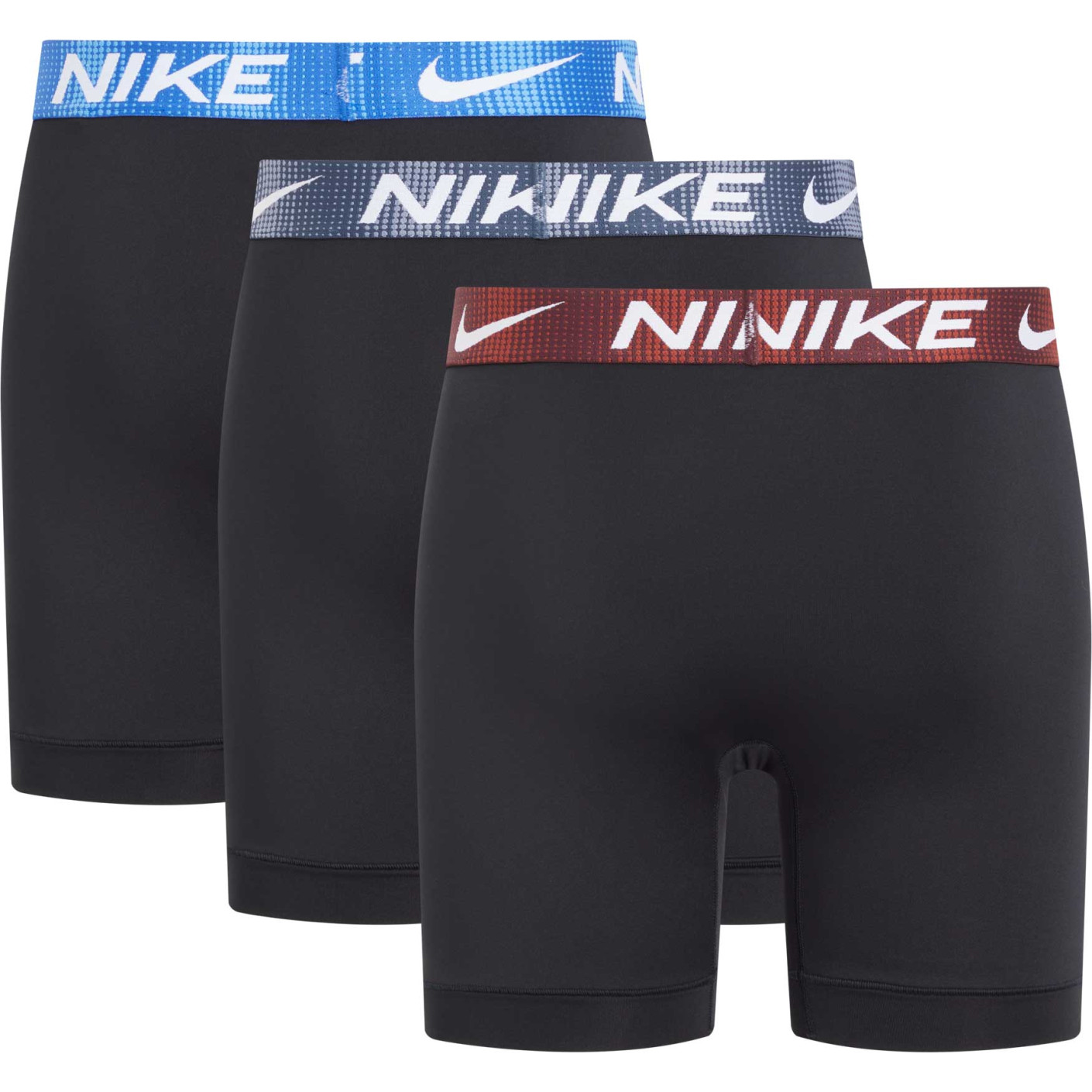 Nike Dri-FIT Ultra Stretch Micro Boxershort 3-Pack Zwart Bordeauxrood Paars Blauw