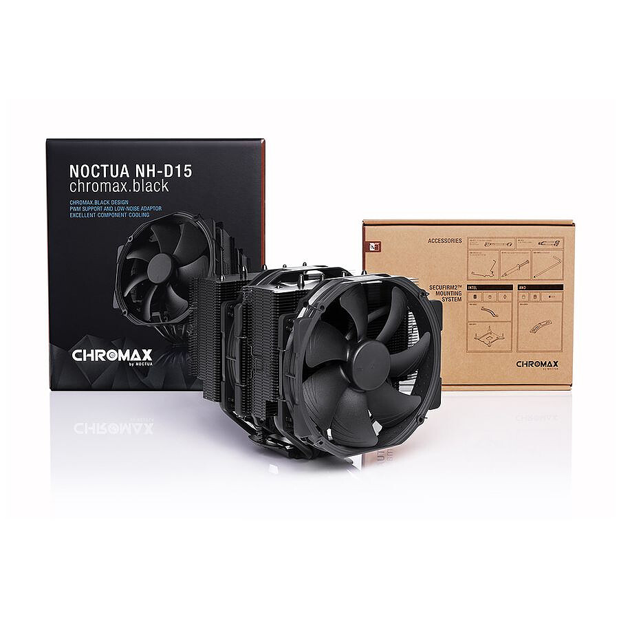 Noctua NH-D15 Chromax Black + kit de fixation socket Intel LGA 1700