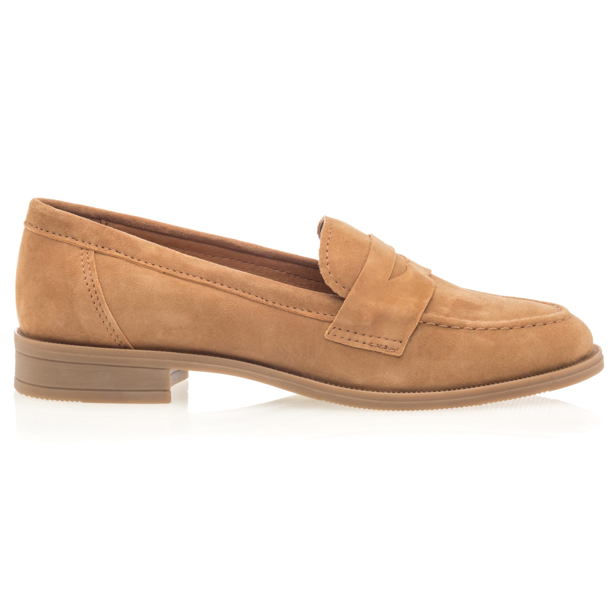 Mocassins Femme en cuir taupe