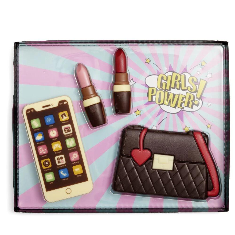 Coffret chocolat Girl Power 135Gr 4 pièces