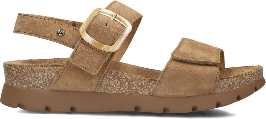 Panama Jack Sara B1 Cuero Bark Sandalen Beige Suede Dames Beige