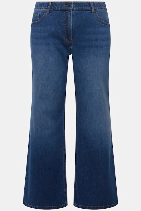 Marlenejeans Mary, weites Bein, Komfortbund, Biobaumwolle