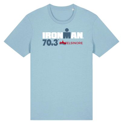 T-Shirt Manches Courtes Ironman 70.3 Elsinore Bleu Ciel Homme
