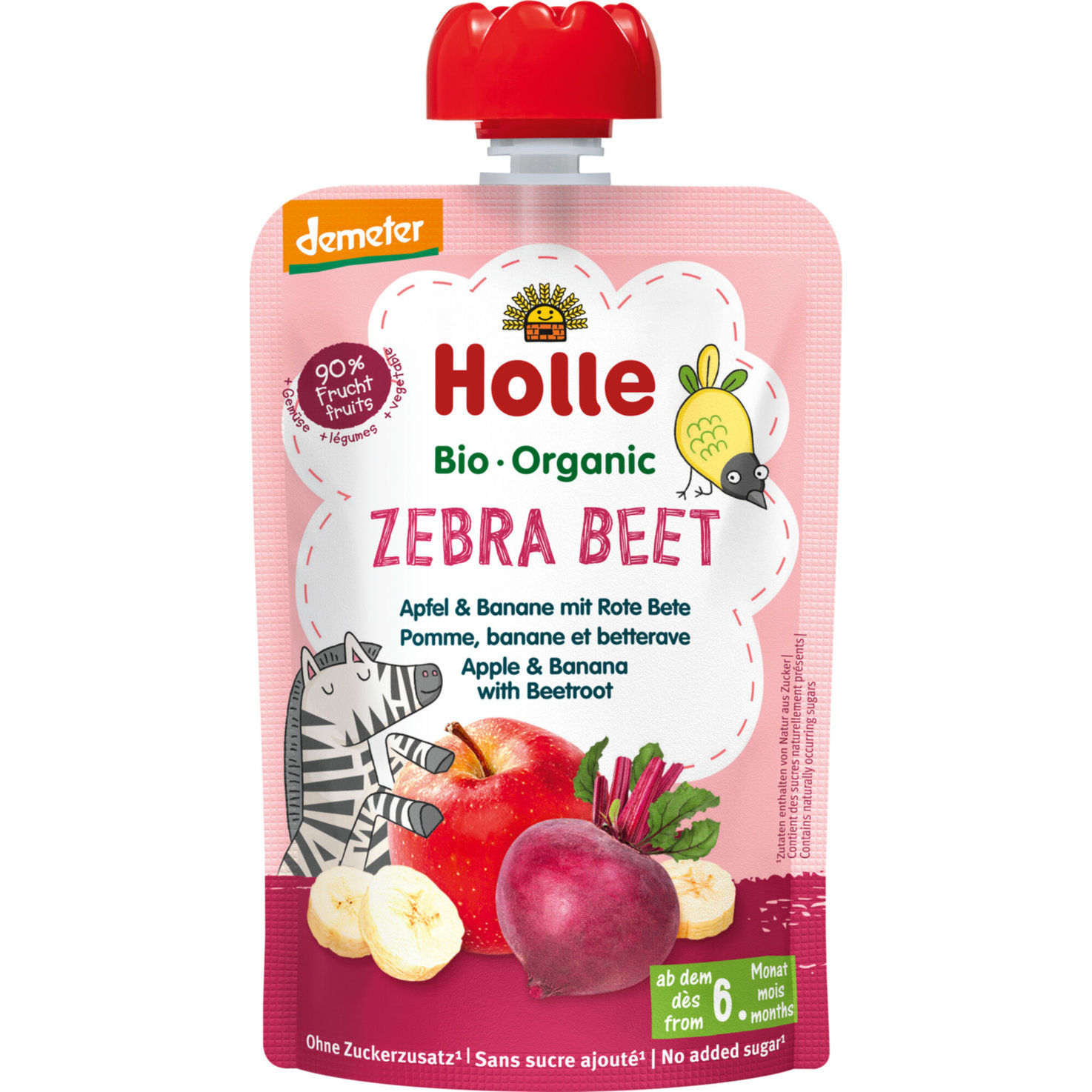 Holle Demeter Bio Zebra Beet Pouchy 6+ Monate