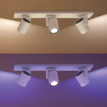 Philips Hue opbouwspot Argenta wit - wit en gekleurd licht 4.2W - 3 spots