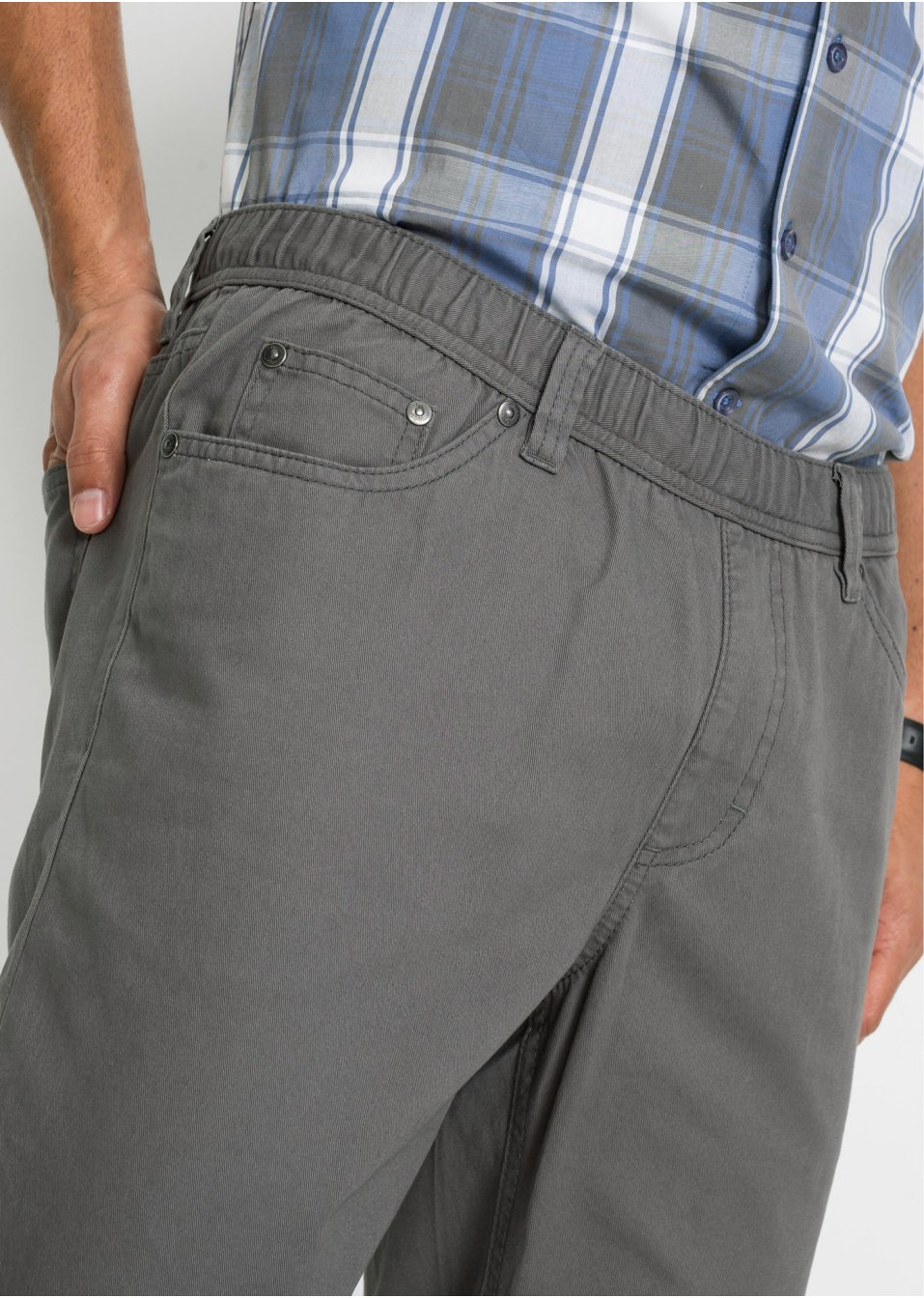 Lot de 2 pantalons taille extensible