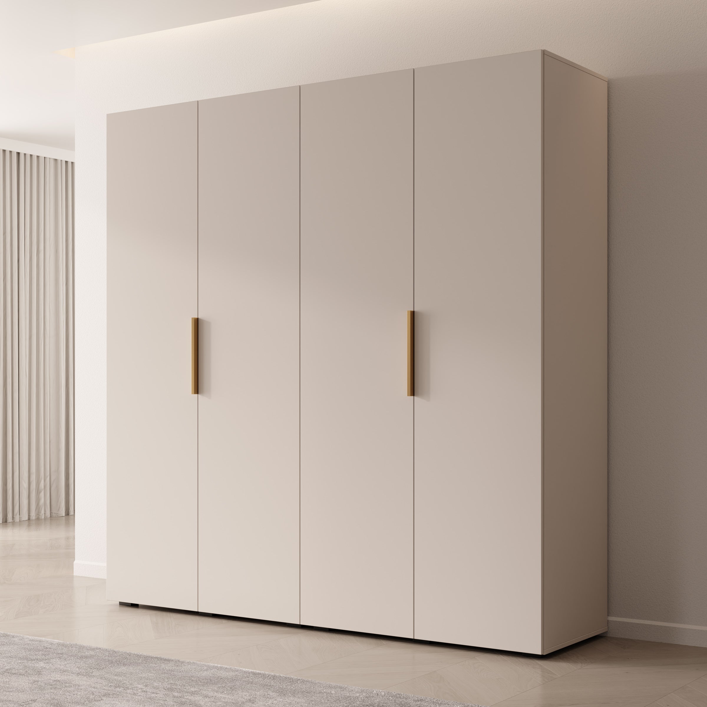 Marquesa - Kledingkast - Beige - 200x50x202 cm