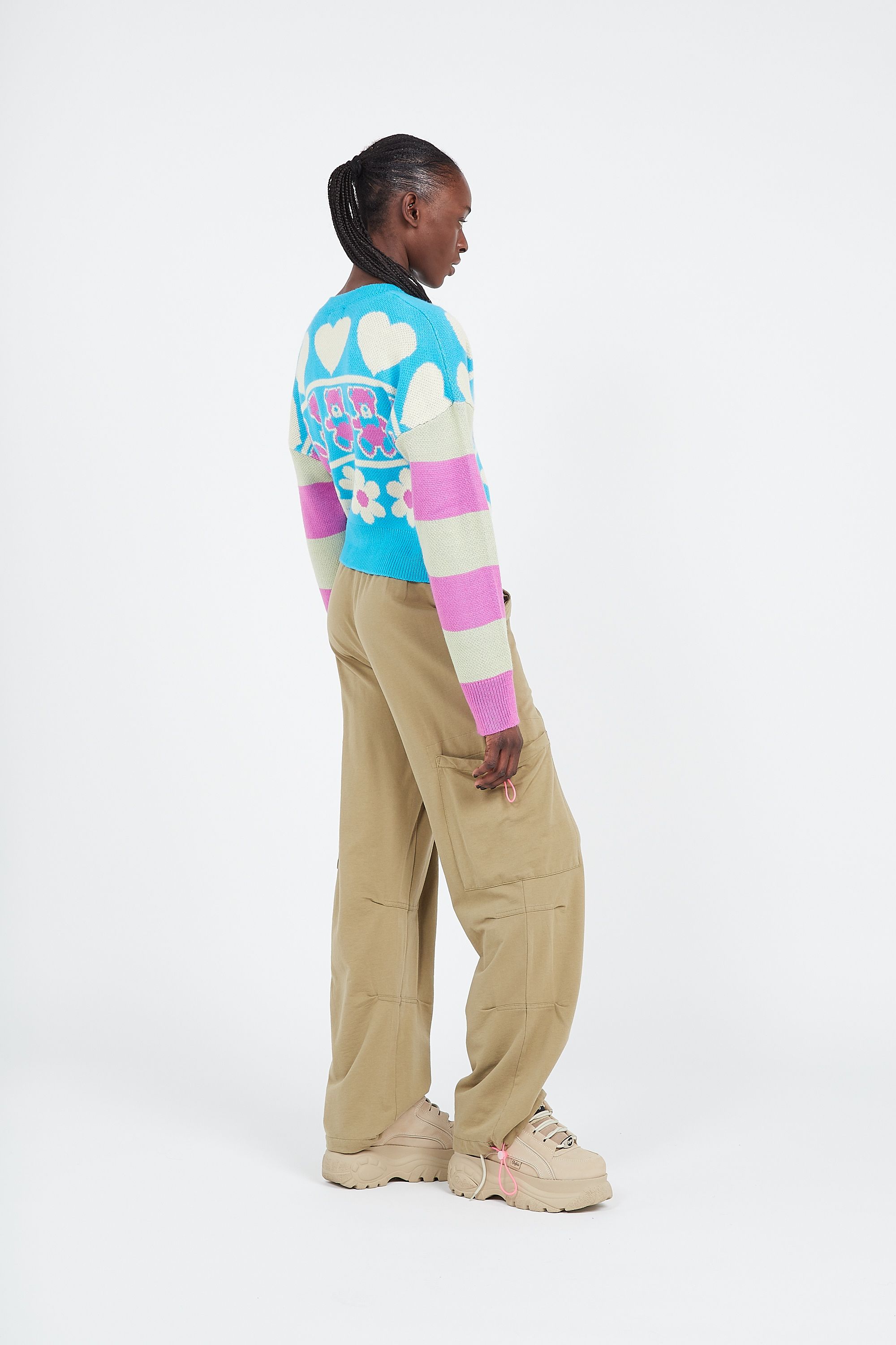 NEW GIRL ORDER cargo NGO PARACHUTE  Kaki