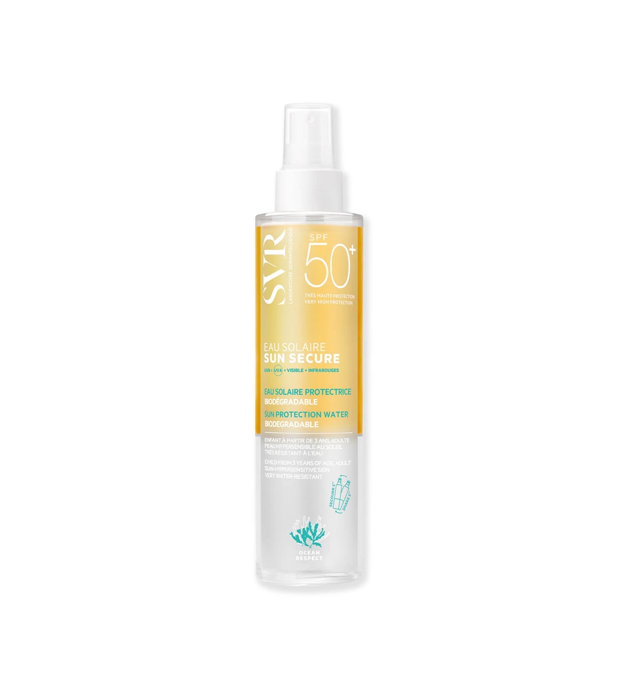 SVR - *Sun Secure* - Água protetor solar biodegradável SPF50+ - 200ml