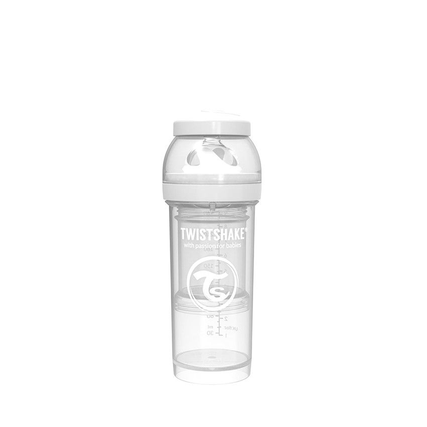 Biberon anti-colique 260ml - Blanc - Ecru