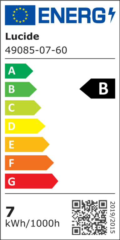 Lucide A60 LED lichtbron E27 7W 2700K B transparant dimbaar