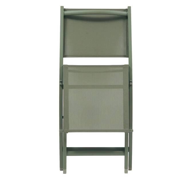Lot de 4 chaises de jardin pliante ESSENTIA Vert laurier