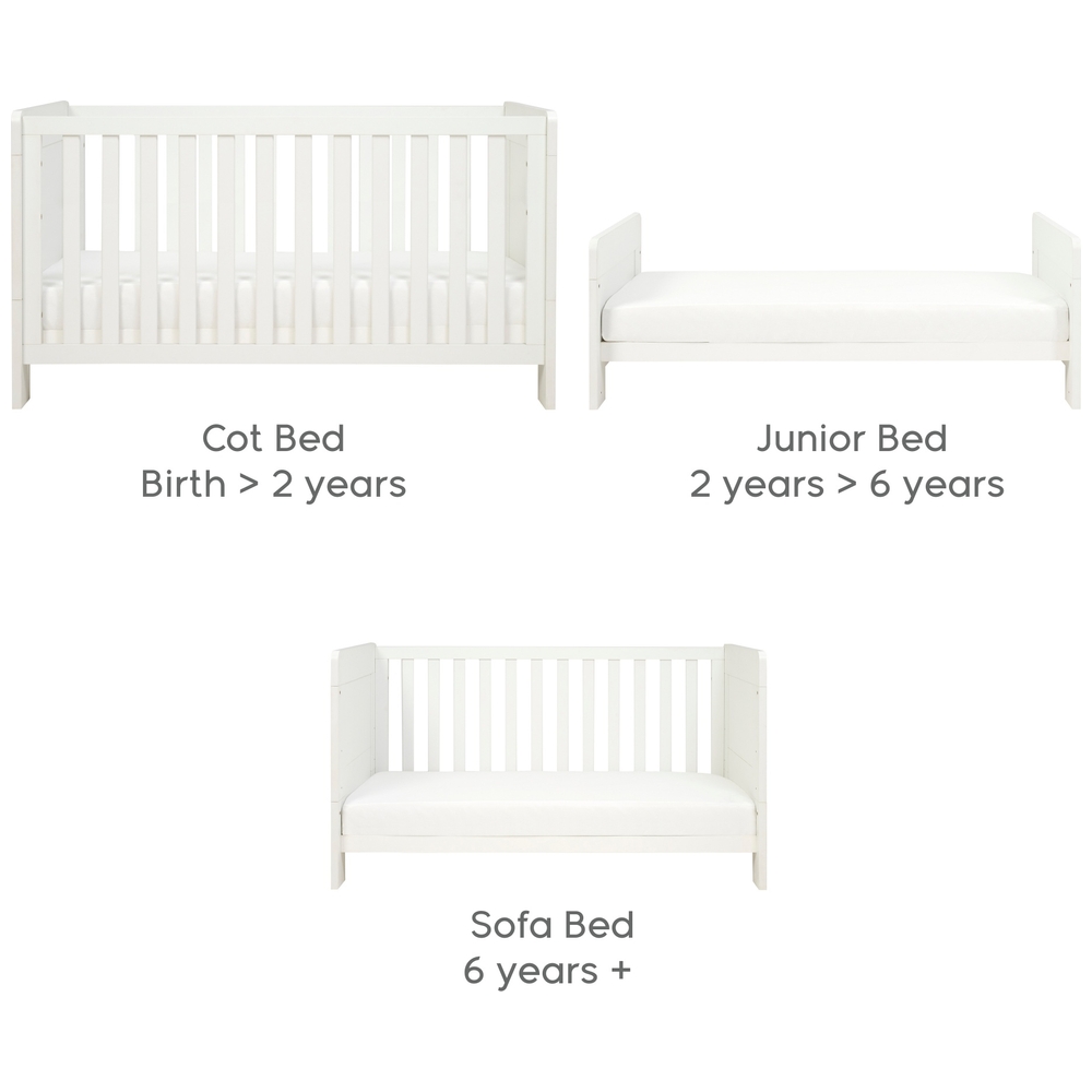 Tutti Bambini Essentials Alba Kinderbett Weiß