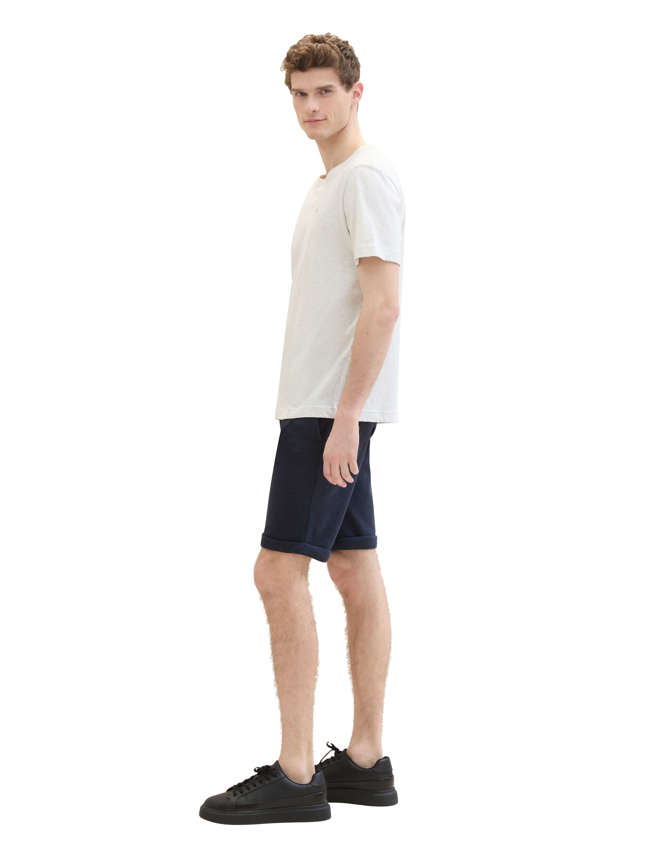 TOM TAILOR Bermudas  Sommerhose mit Melange Optik