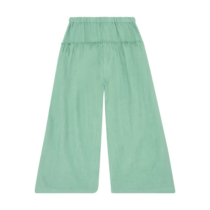 Zhoe & Tobiah Pantalon Large Lin | Vert argile