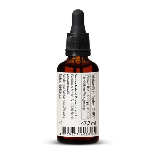 Sunday Natural Products  B12 TropfenMethylcobalamin250µg