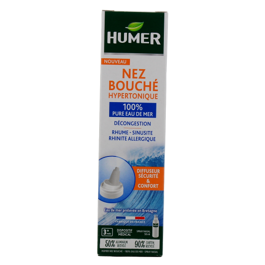 Humer Nez bouché spray hypertonique - Rhume, sinusite, allergies