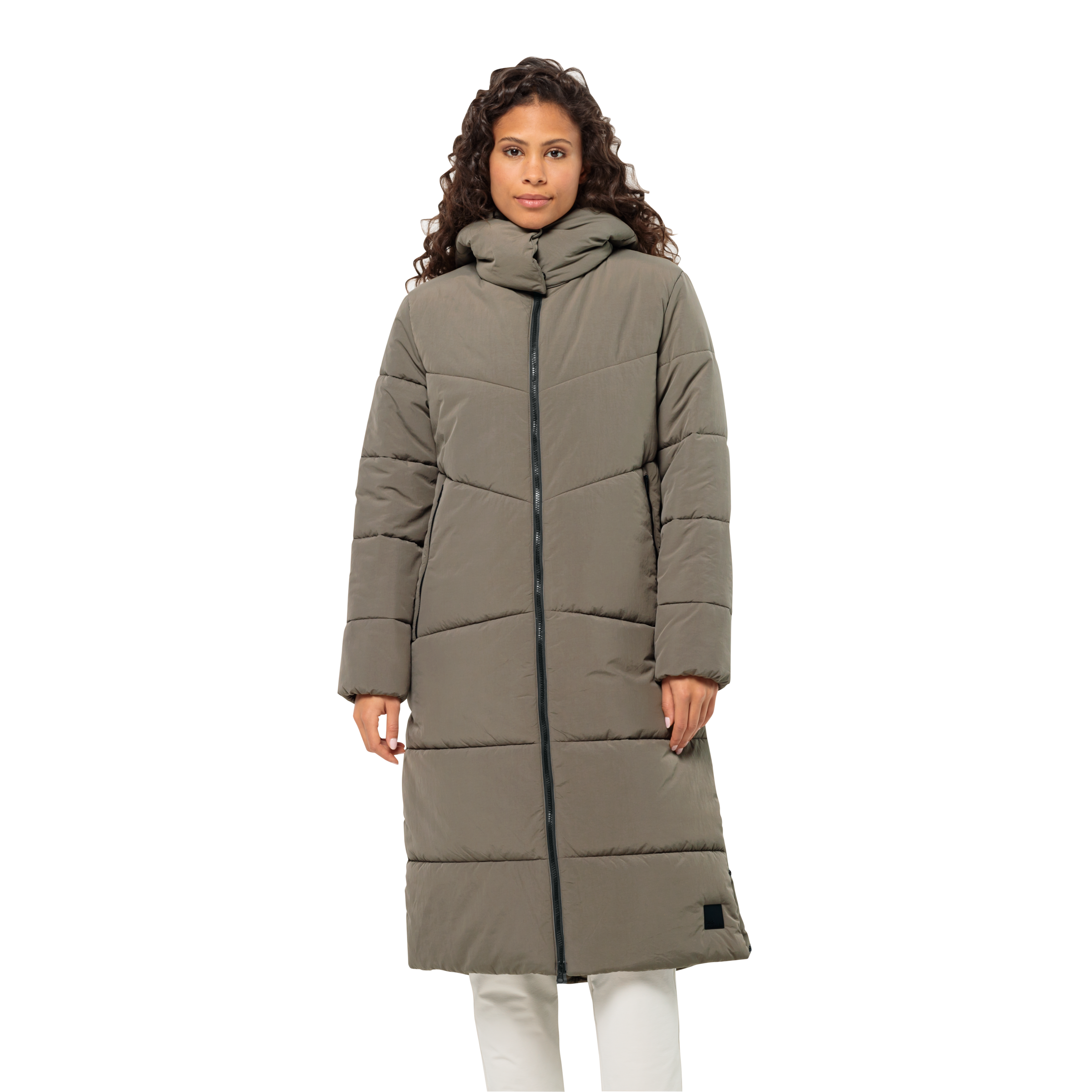 Jack Wolfskin Funktionsmantel »KAROLINGER LONG COAT W«, Wärmend, winddicht, Übergangsjacke