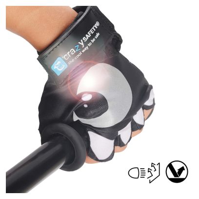 Crazy Safety Panthère Noire Set | Casque et protection pour enfants de 2 à 7 ans