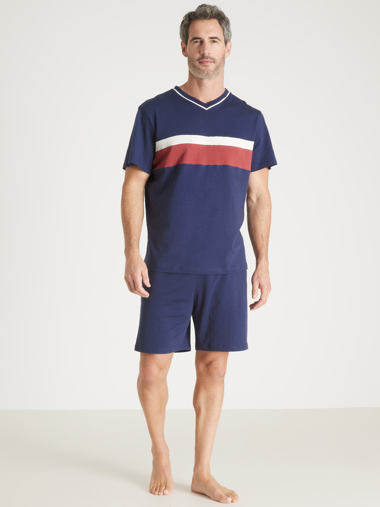 Pyjashorts à rayures en jersey lot de 2
