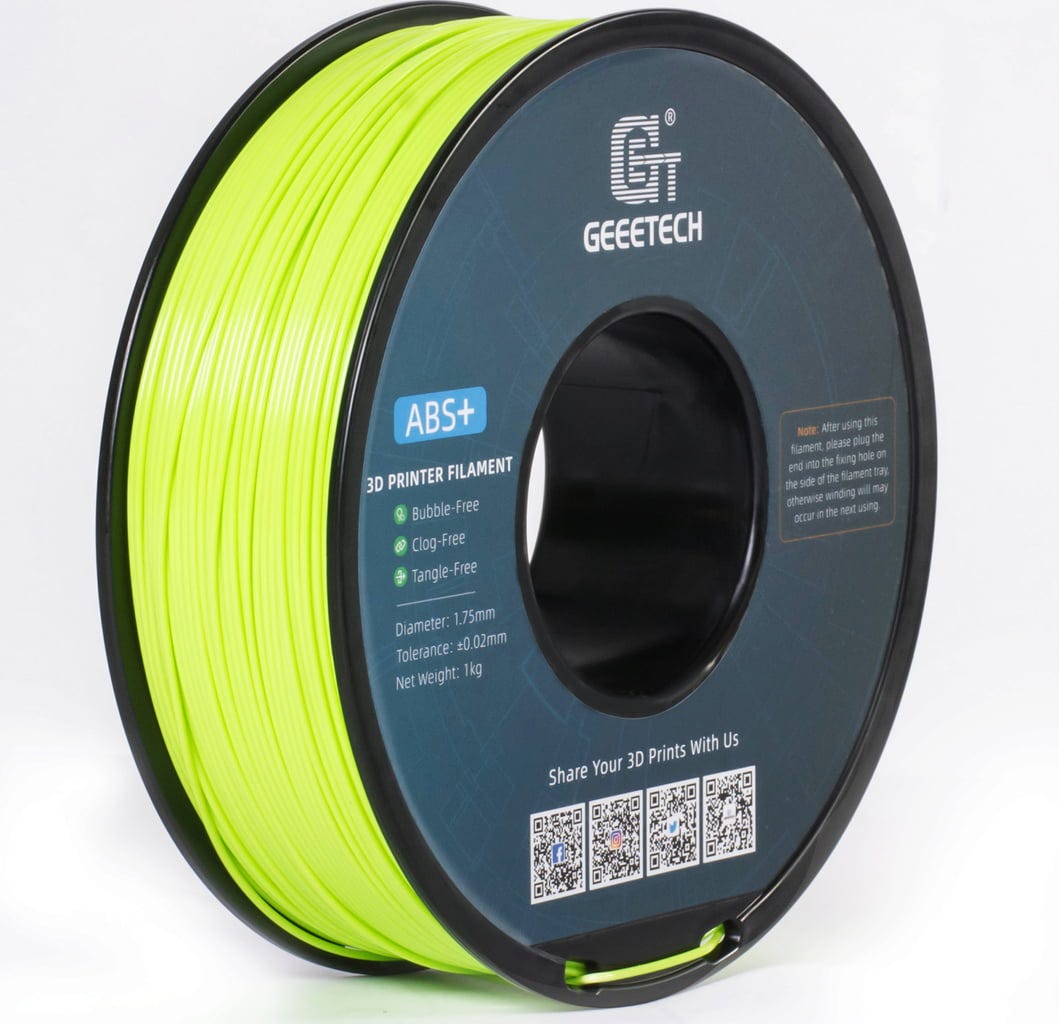 GEEETECH  ABS+ Apple, 1,75 mm / 1000 g    Beständiges ABS-Filament für robuste und langlebige Modelle in Apple