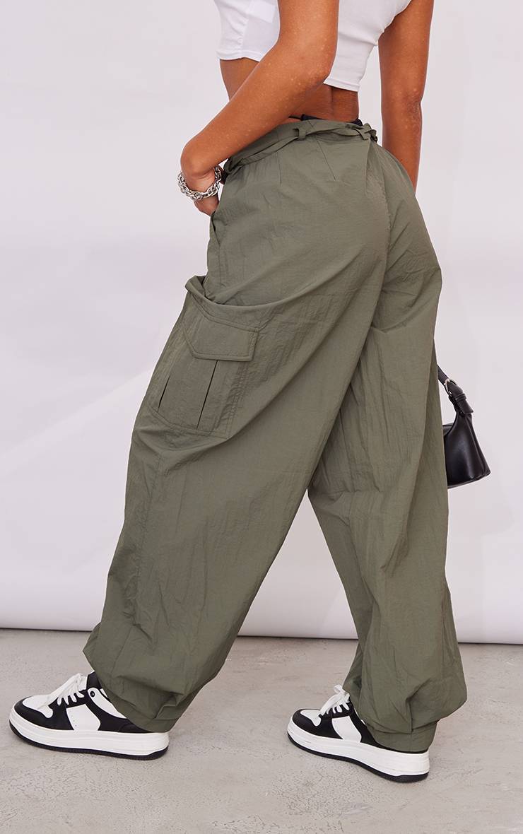 Pantalon Cargo Oversize En Tissu Parachute