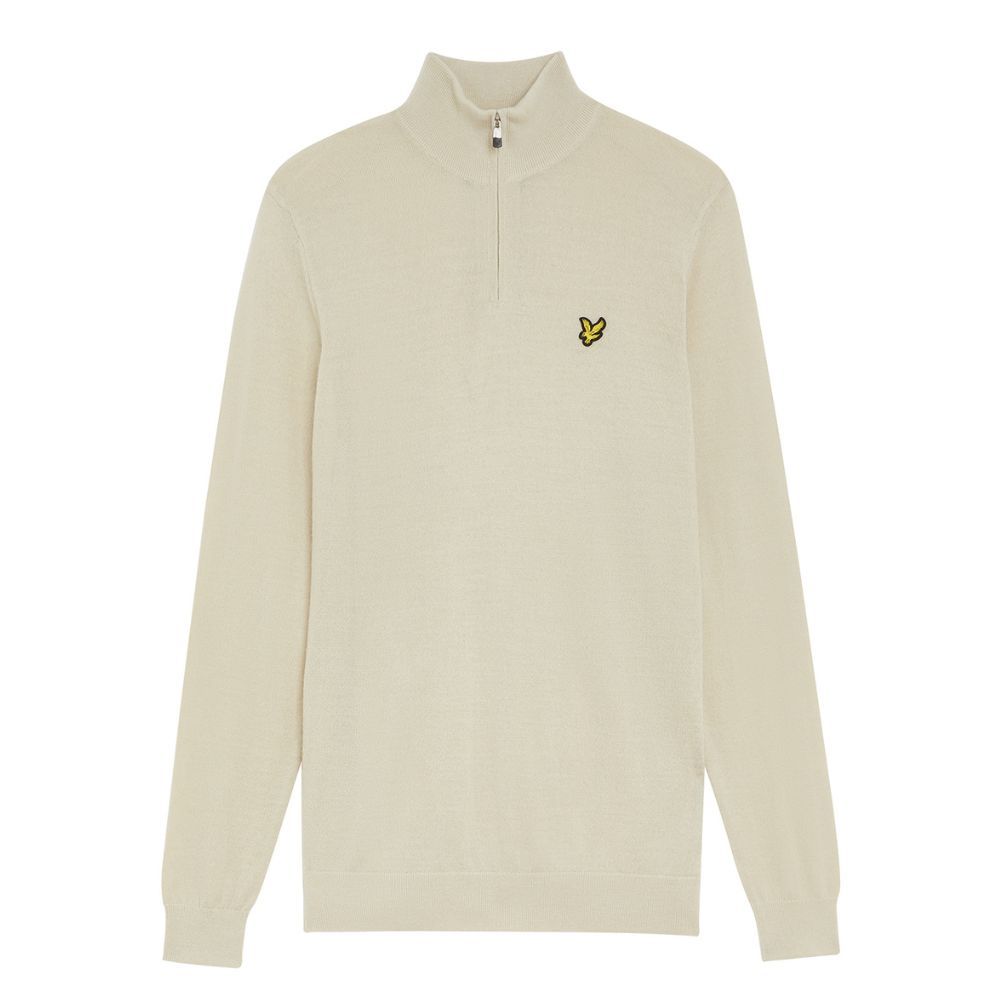 Golf 1/4 Merino Genser Herre Beige