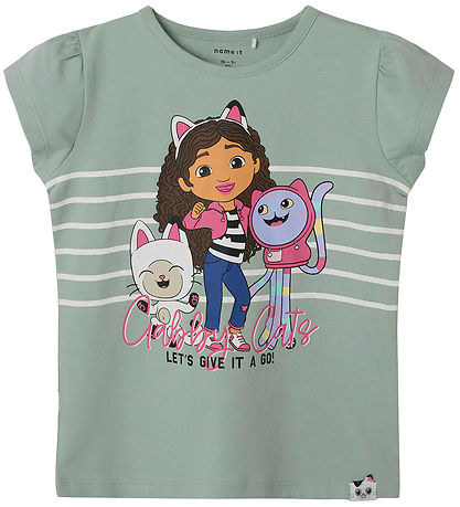 Name It T-Shirt - NmfMaria - Gabby - Aqua Grau