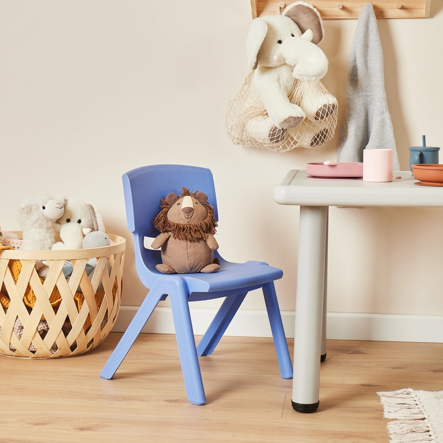 bieco Kinderstuhl blau aus Kunststoff