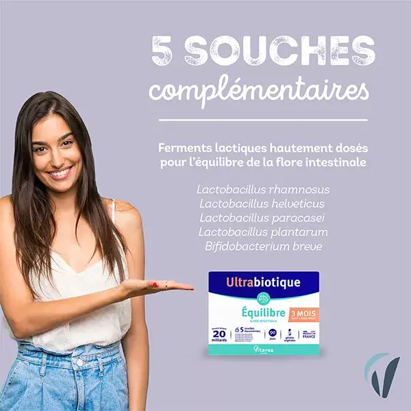 Vitavea Ultrabiotic Equilíbrio da Flora Intestinal 2 meses + 1 mês grátis
