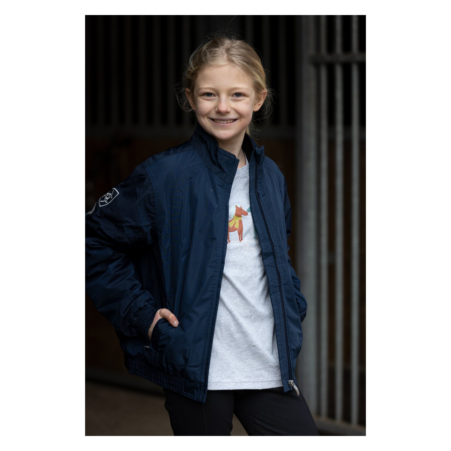 ARIAT Langarmshirt Winter Fashion  - heather grey