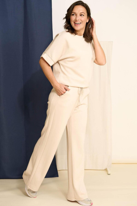 FOS Amsterdam beige dames broek