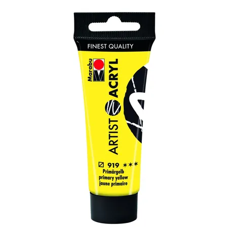 Marabu Artist Acryl, Primärgelb 919, 22 ml