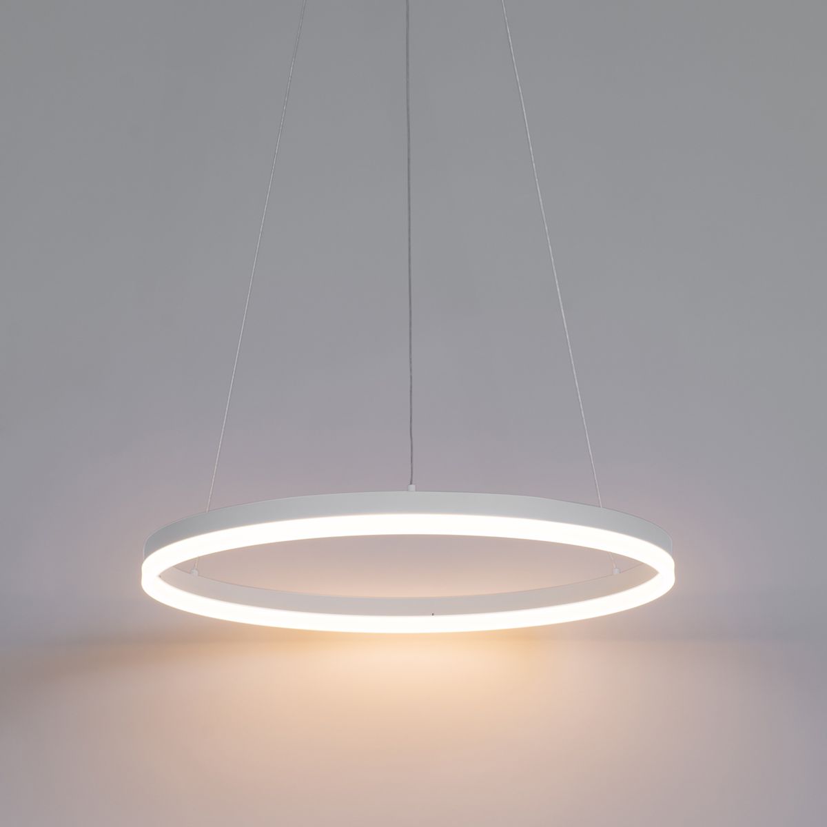 Design hanglamp wit 60 cm incl. LED 3-staps dimbaar - Anello