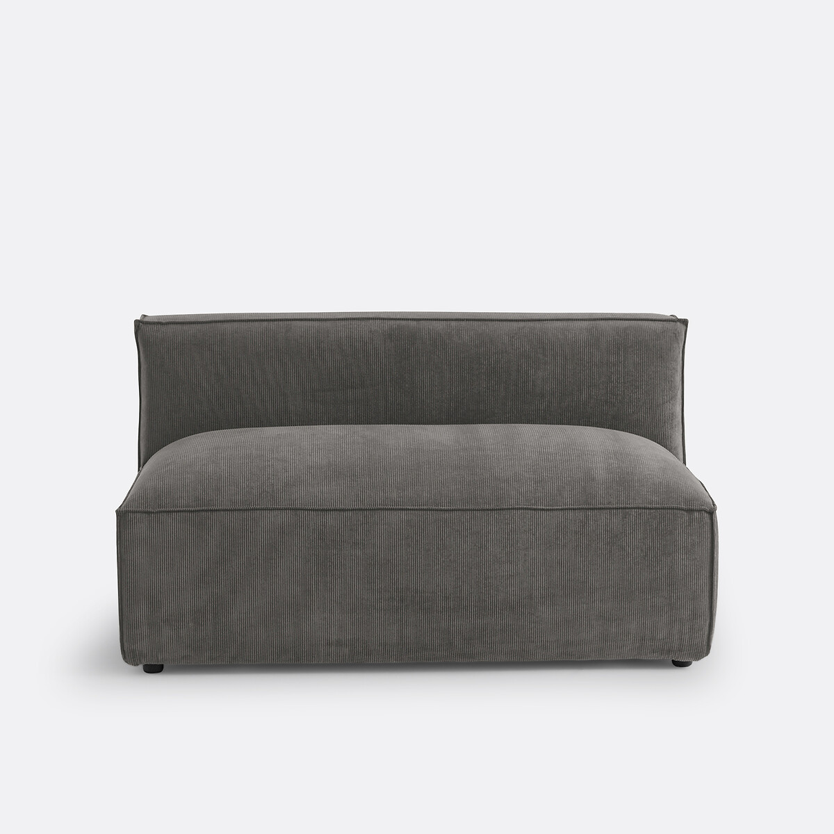 LA REDOUTE INTERIEURS<br>Sofá modular de 2 lugares em veludo canelado, Seven