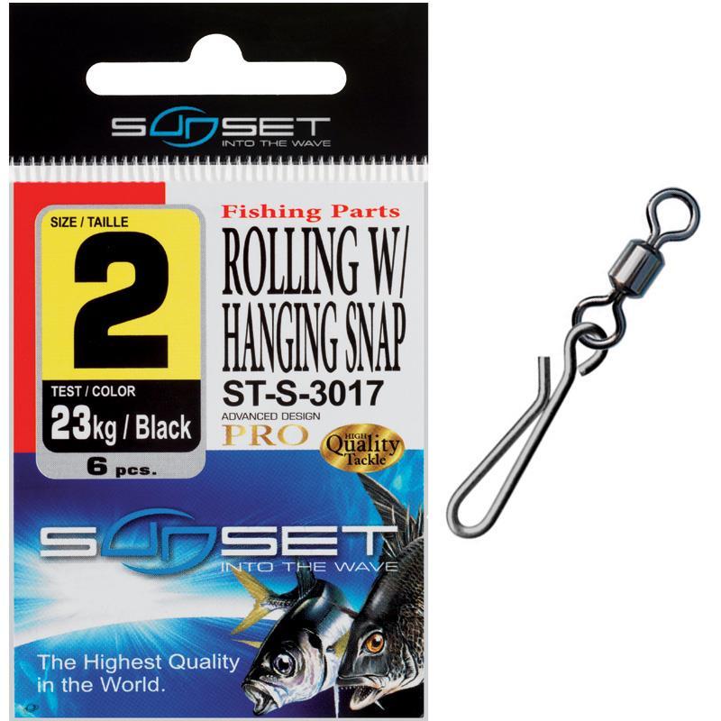 Emerillon Agrafe Mer Sunset Rolling W / Hanging Snap St-S-3017 - Par 6
