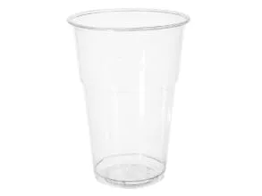 Plastglas 40 cl Bioware H133 mm Ø95 mm Bionedbrydelig PLA Klar,16 pk x 50 stk/krt