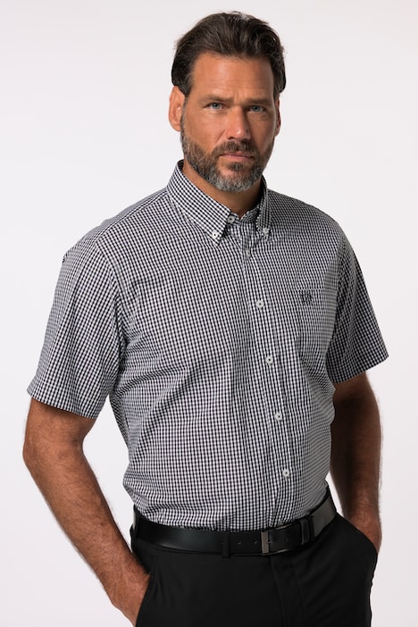 Hemd, Business, Halbarm, Vichy-Karo, bis 8XL, Comfort Fit, EasyCare
