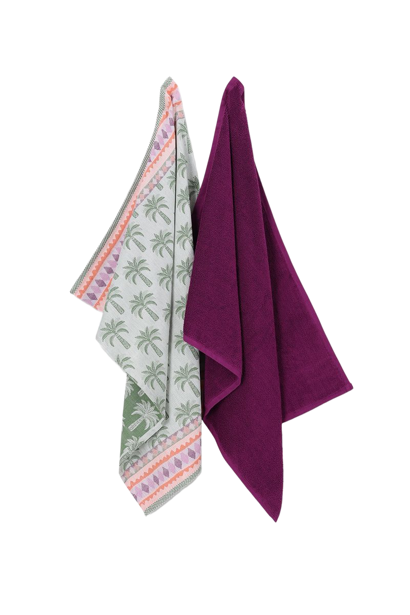 Sissy-Boy Groene handdoek en theedoek