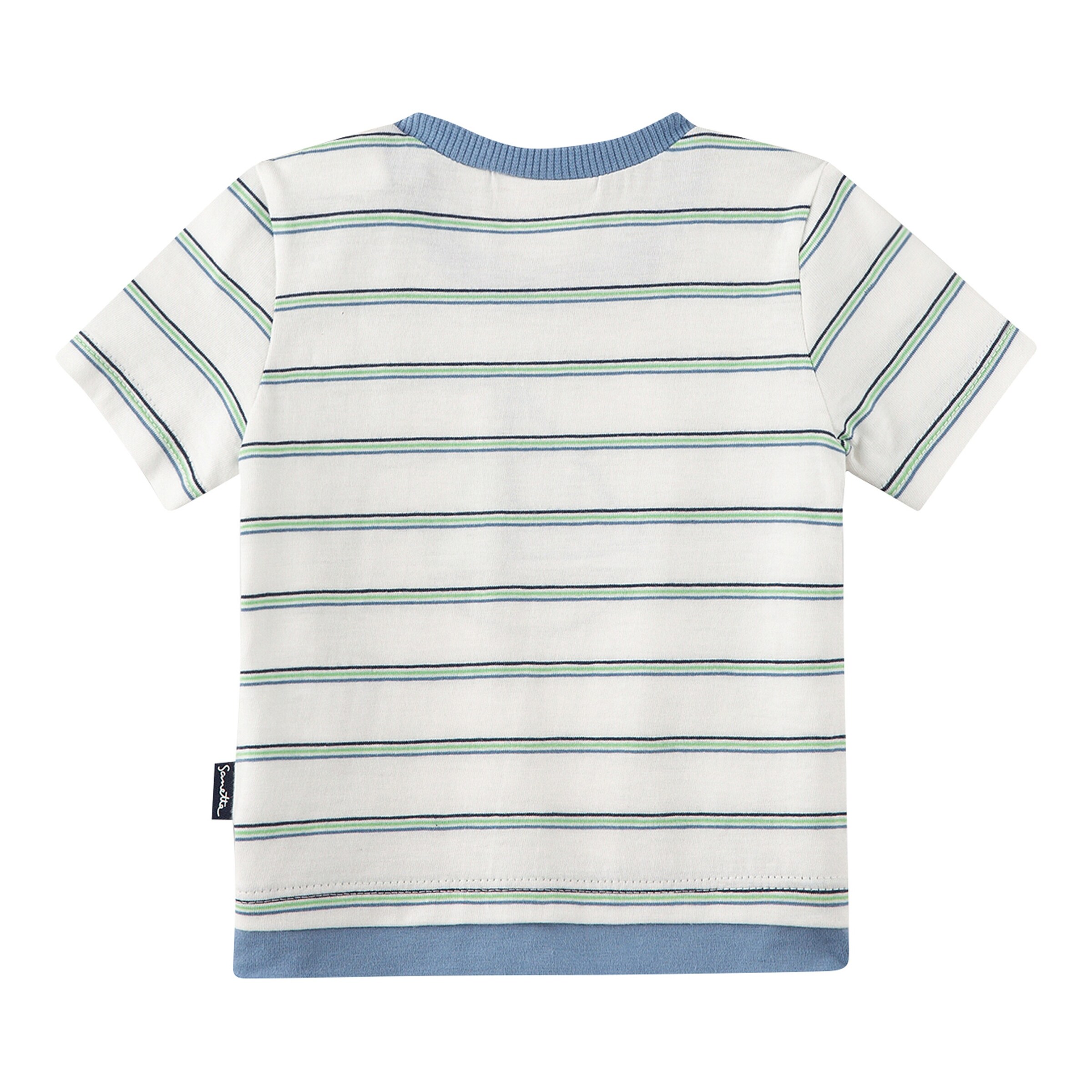Sanetta Fiftyseven T-Shirt Ringel Boot natur/blau/grün
