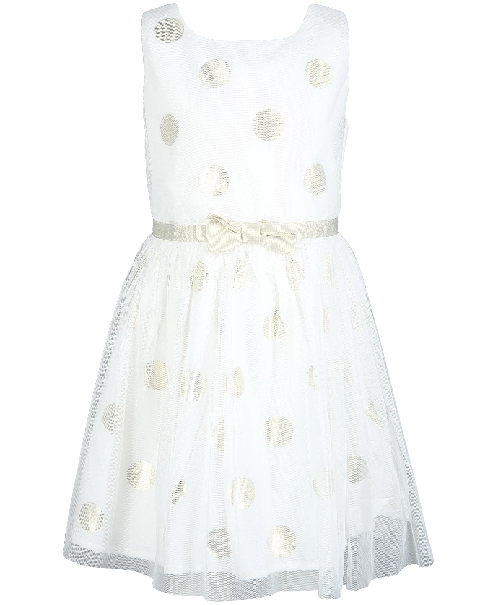 Tüllkleid POLKADOTS in weiß
