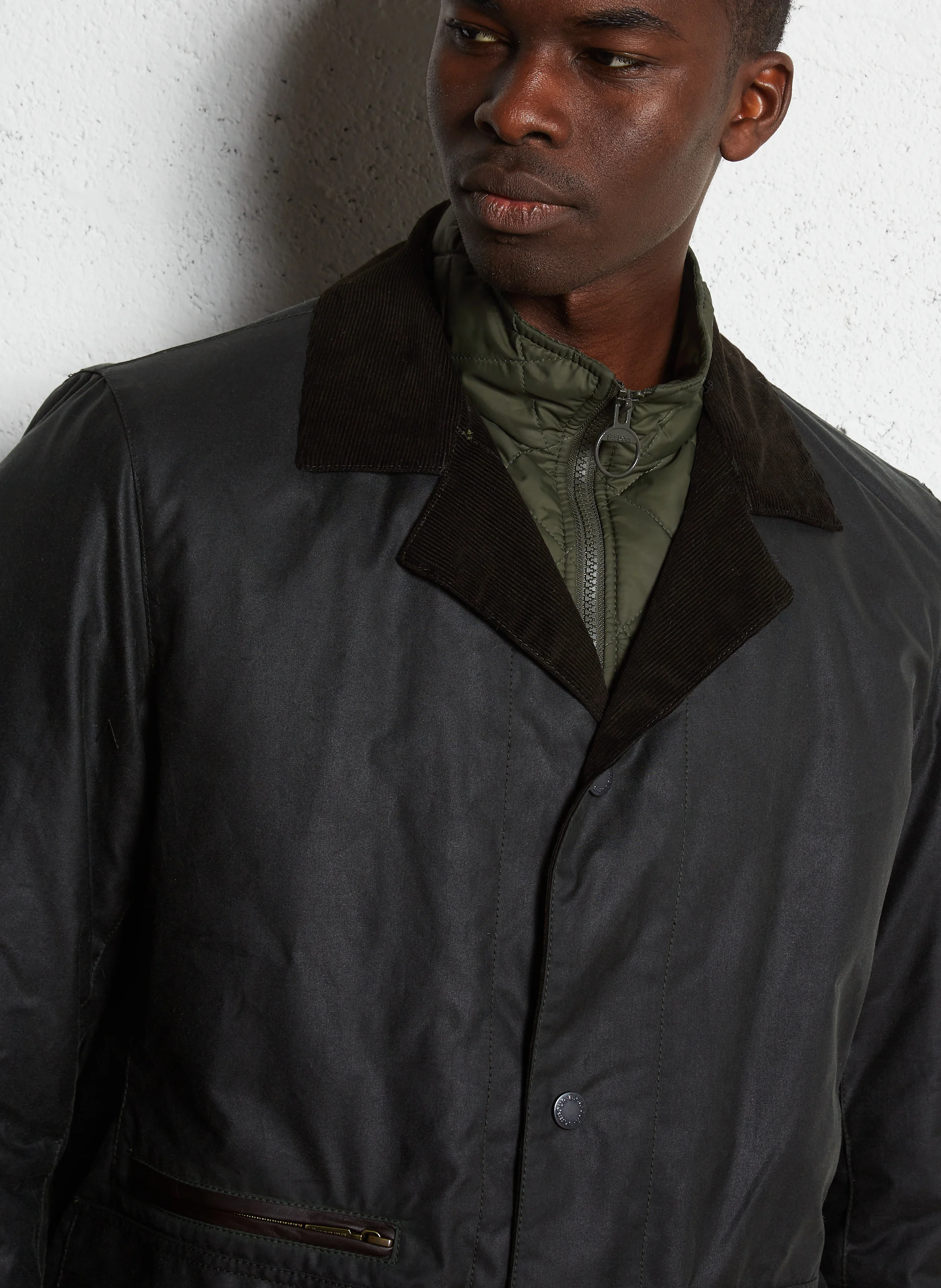 CRASTER - Veste droite en coton | Vert