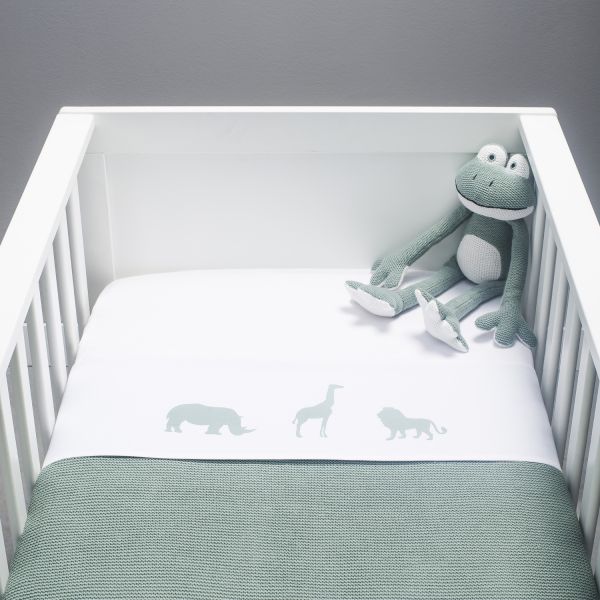 Jollein Basic Knit Wiegdeken Forest Green 75 x 100 cm