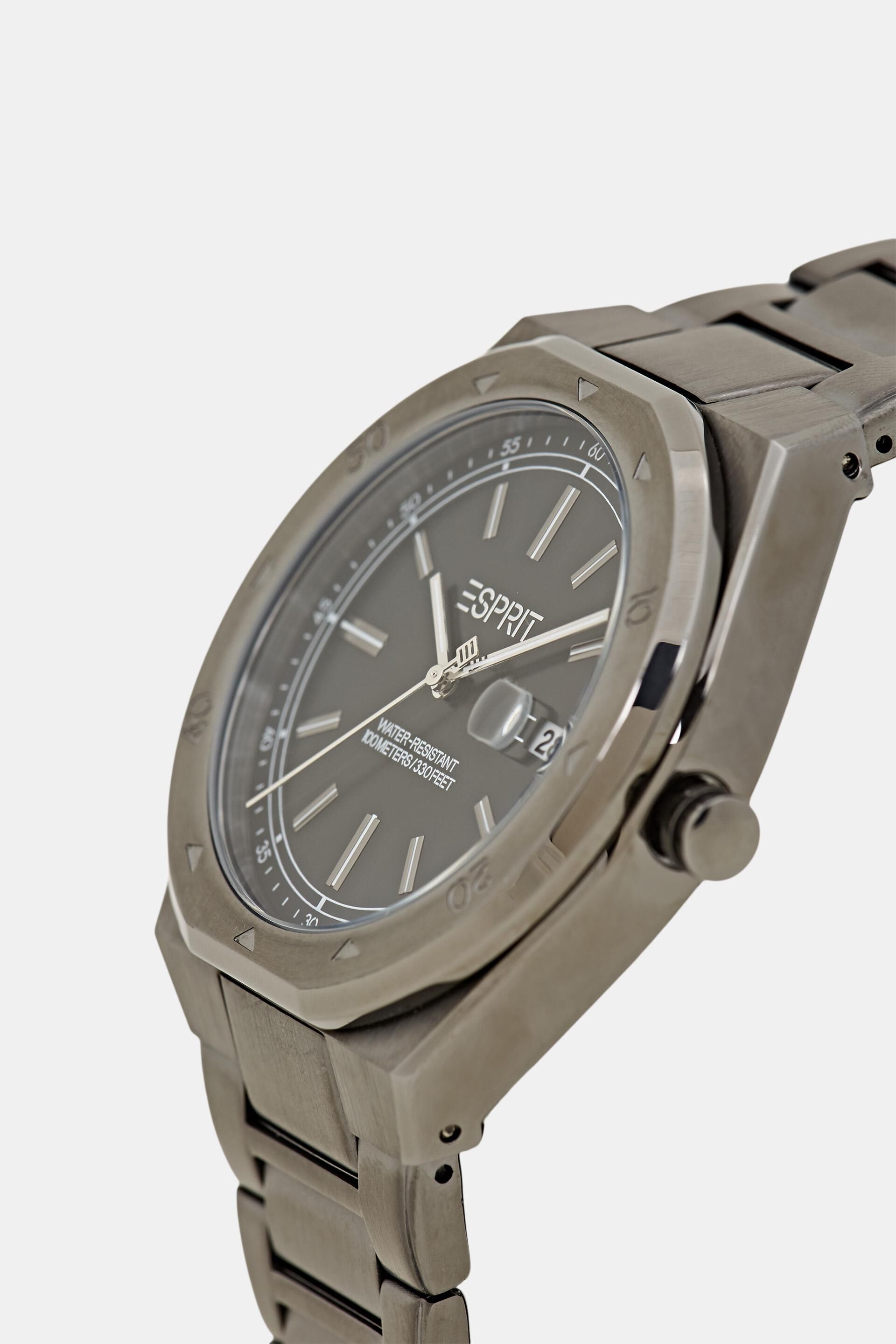 Montre en acier inoxydable à bracelet à maillons