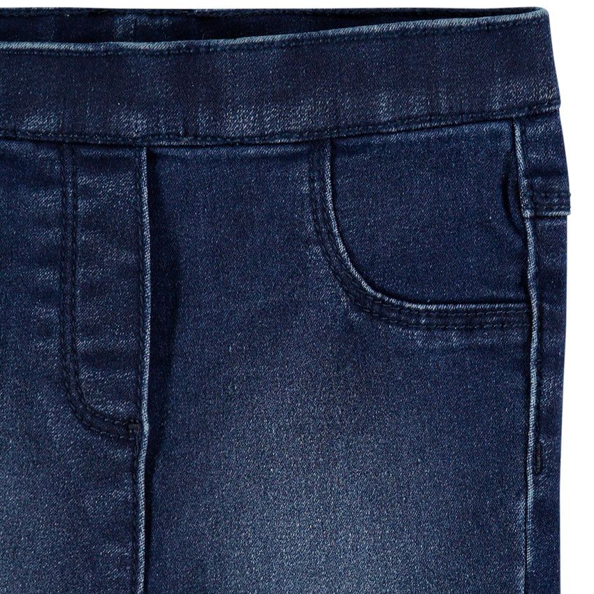 Jegging effet used coupe slim - Bleu moyen