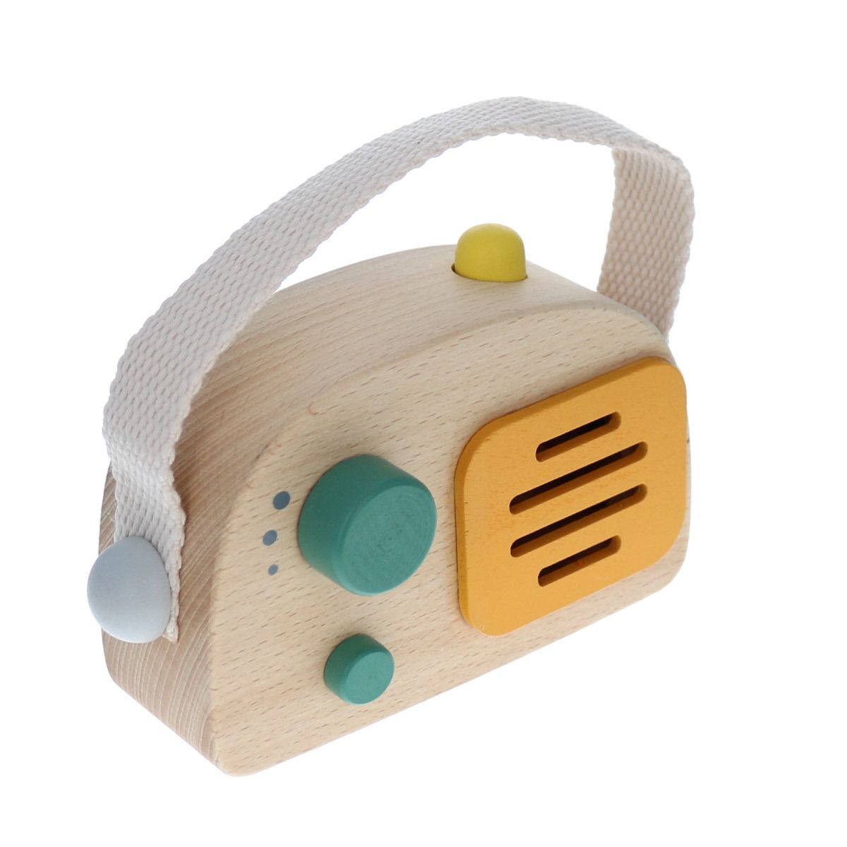 Radio en bois Mercredi et Patati