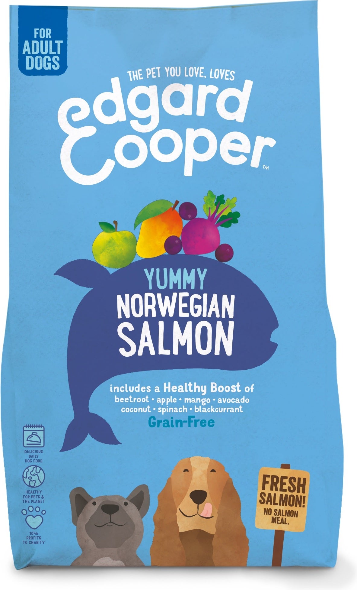 Edgard & Cooper hondenvoer verse Noorse zalm adult 2,5 kg