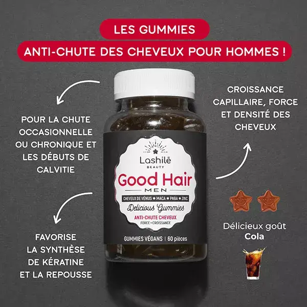 Lashilé Beauty Good Hair Men Antiqueda 60 gomas