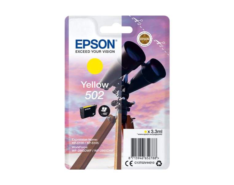 TINTEIRO EPSON AMARELO 502 EPSC13T02V44020